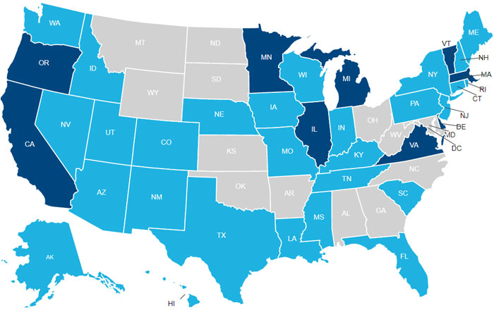 state-by-state breakdown of work-related PTSD