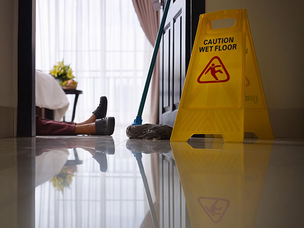 Common causes of slip and fall accidents at work